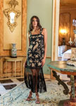 Black Tarantos Embroidered Dress 118.14€ #50403CV0203A